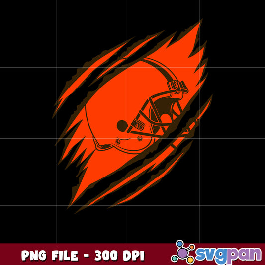 Scratch logo cleveland browns design png, nfl teams png, super bowl png