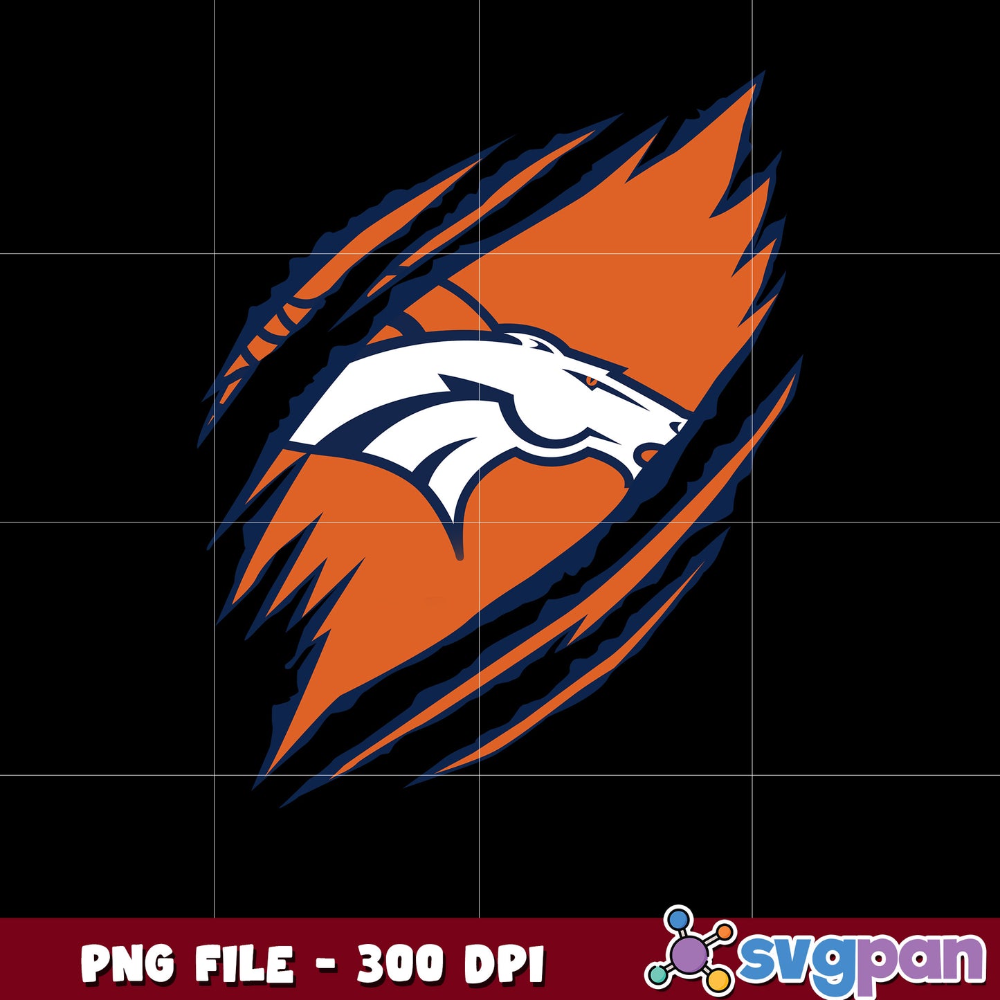 Scratch logo denver broncos design png, nfl teams png, super bowl png