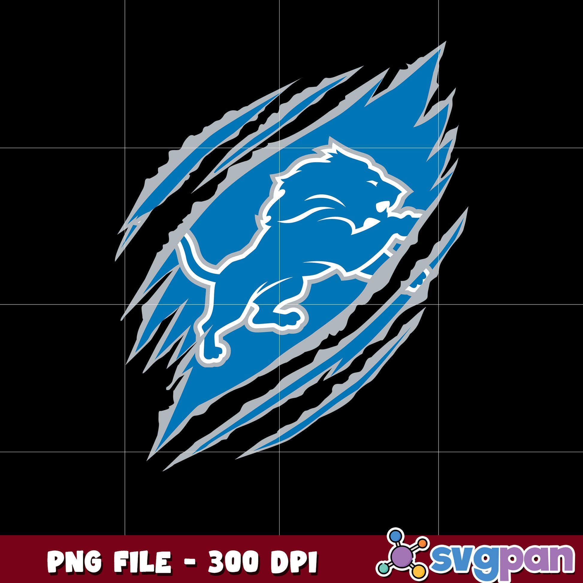 Scratch logo detroit lions design png, nfl teams png, super bowl png