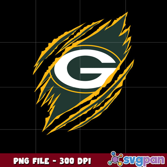 Scratch logo green bay packers design png, nfl teams png, super bowl png