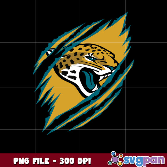 Scratch logo jacksonville jaguars design png, nfl teams png, super bowl png