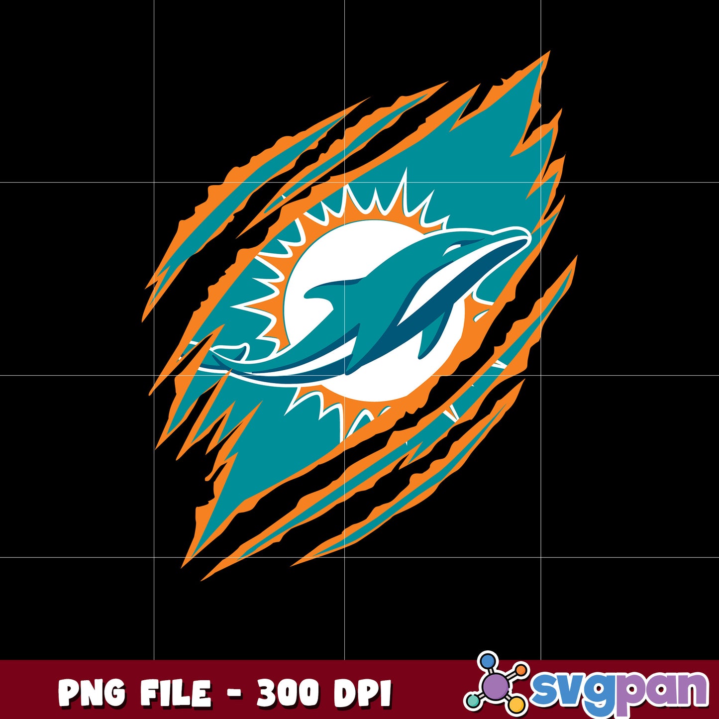 Scratch logo miami dolphins design png, nfl teams png, super bowl png