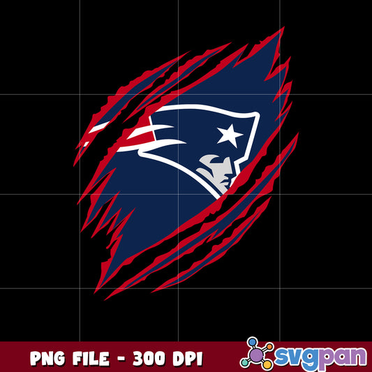 Scratch logo new england patriots design png, nfl teams png, super bowl png