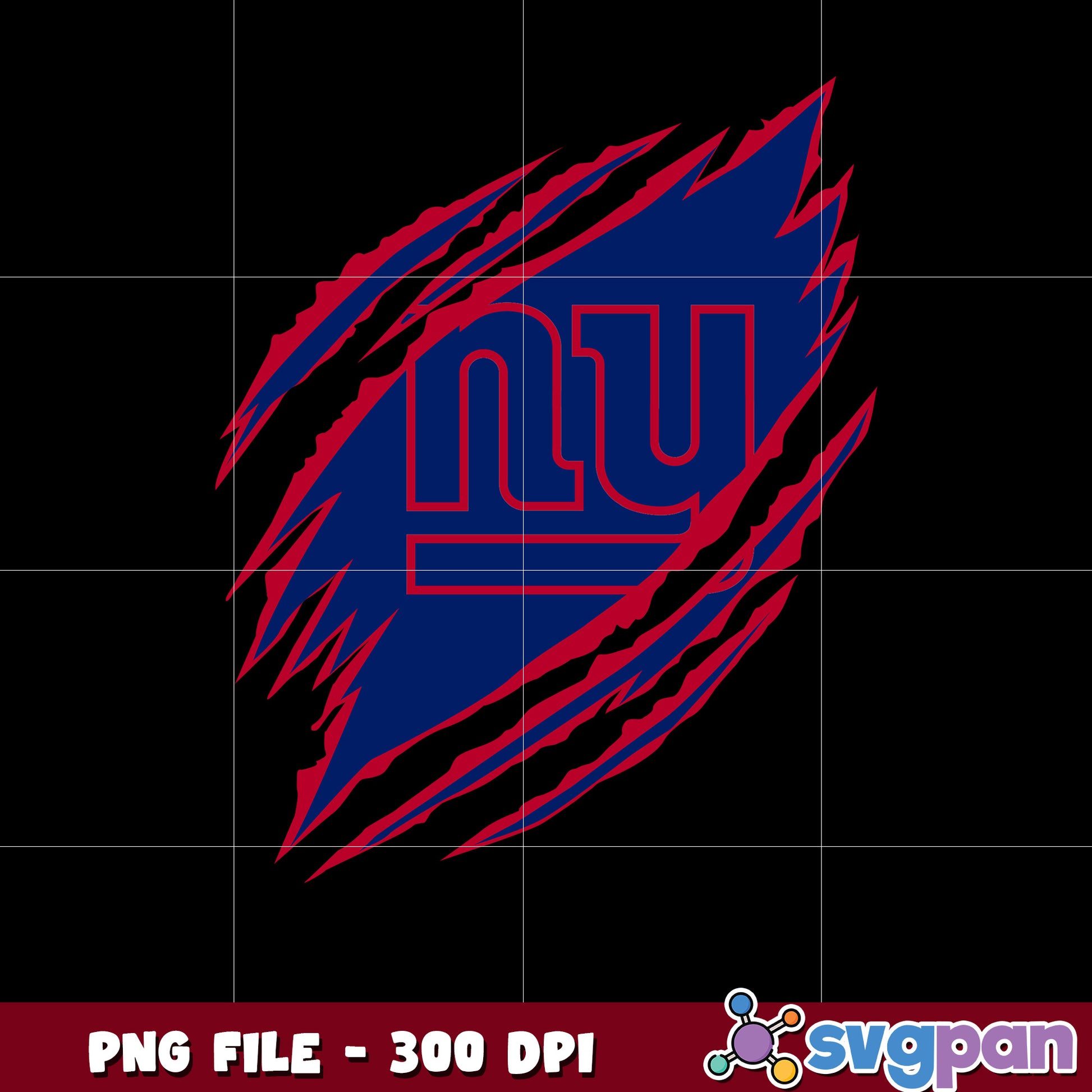 Scratch logo new york giants design png, nfl teams png, super bowl png