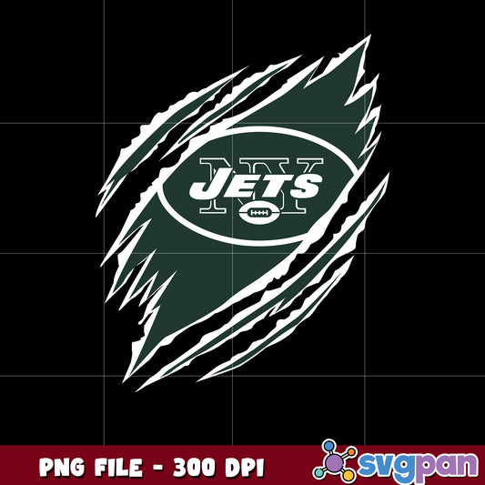 Scratch logo new york jets design png, nfl teams png, super bowl png