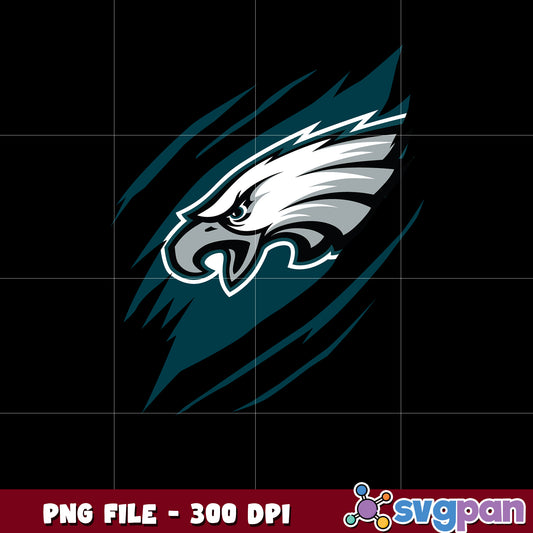 Scratch logo philadelphia eagles design png, nfl teams png, super bowl png