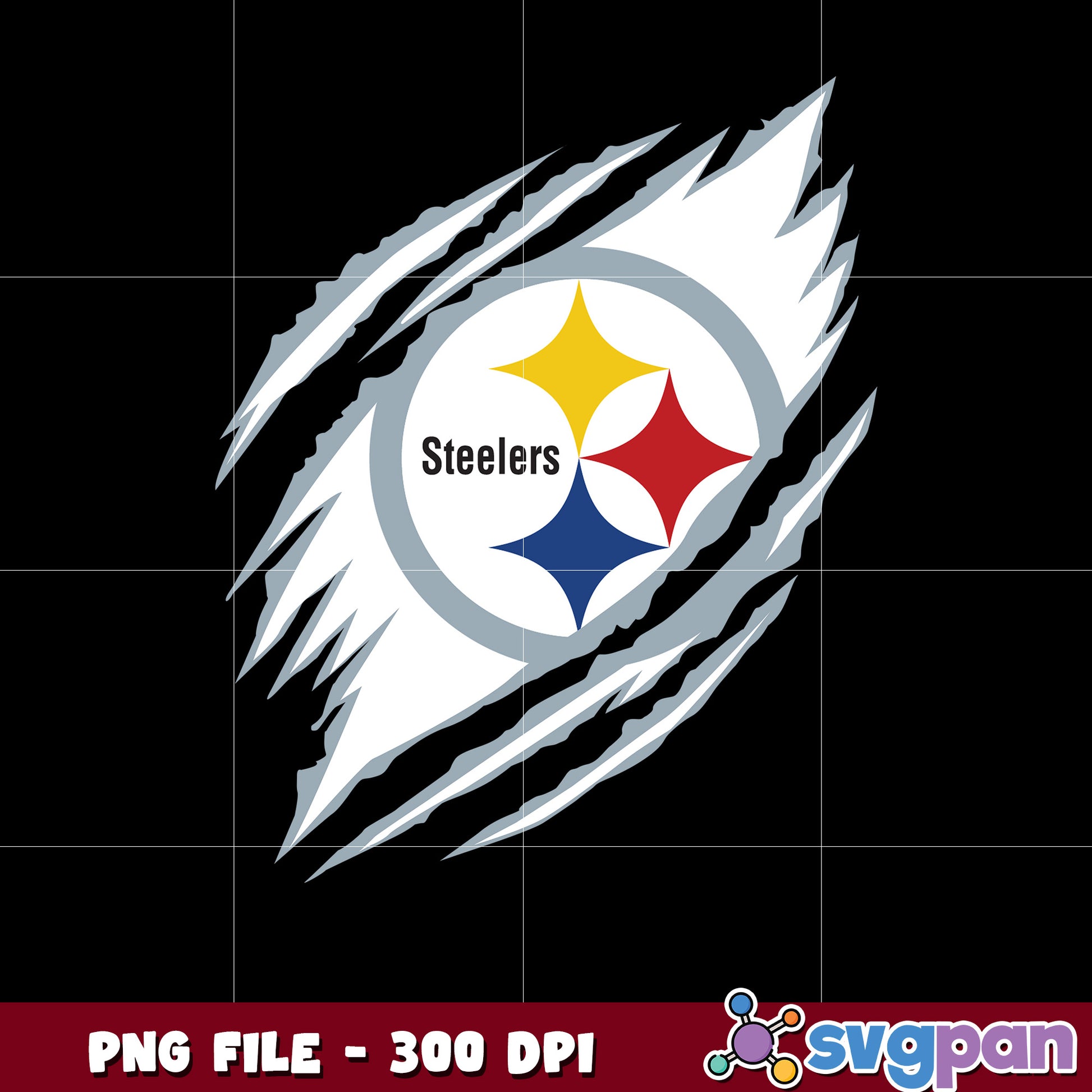 Scratch logo pittsburgh steelers design png, nfl teams png, super bowl png