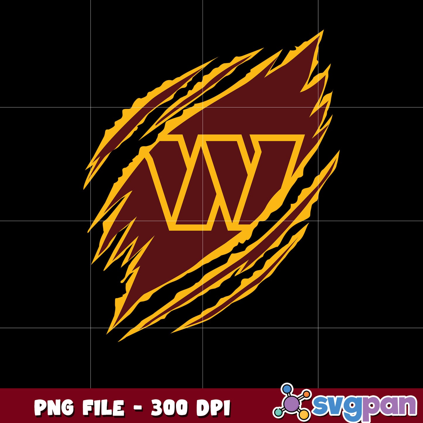 Scratch logo washington commanders design png, nfl teams png, super bowl png
