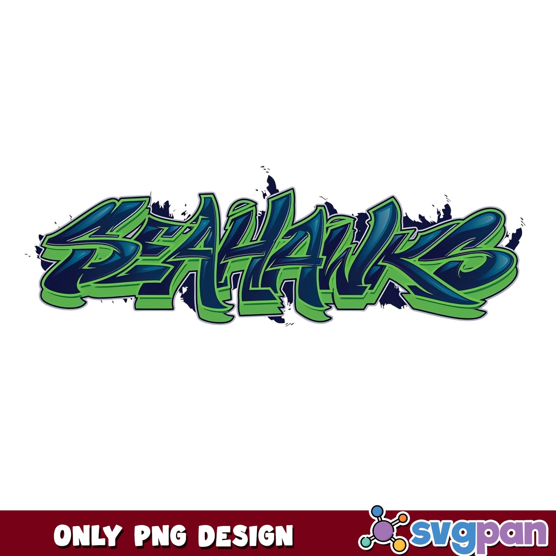 Seahawks Graffiti PNG, Seattle Seahawks PNG, NFL Football PNG