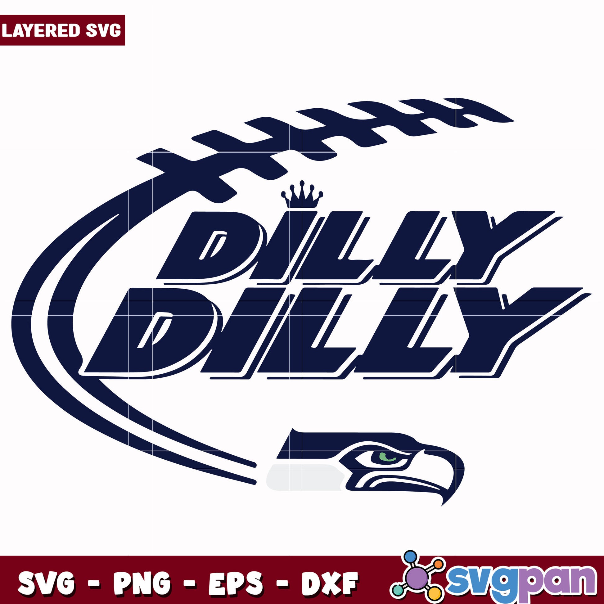 Seahawks dilly dilly svg, super bowl 2025 svg, nfl  seahawks svg
