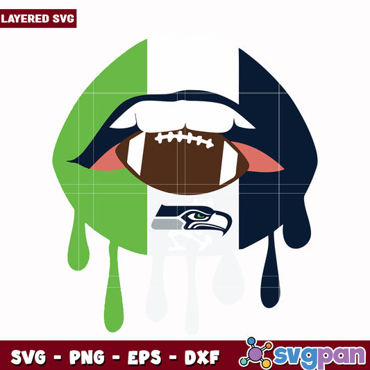 Seahawks lips design svg, super bowl svg, nfl seahawks svg