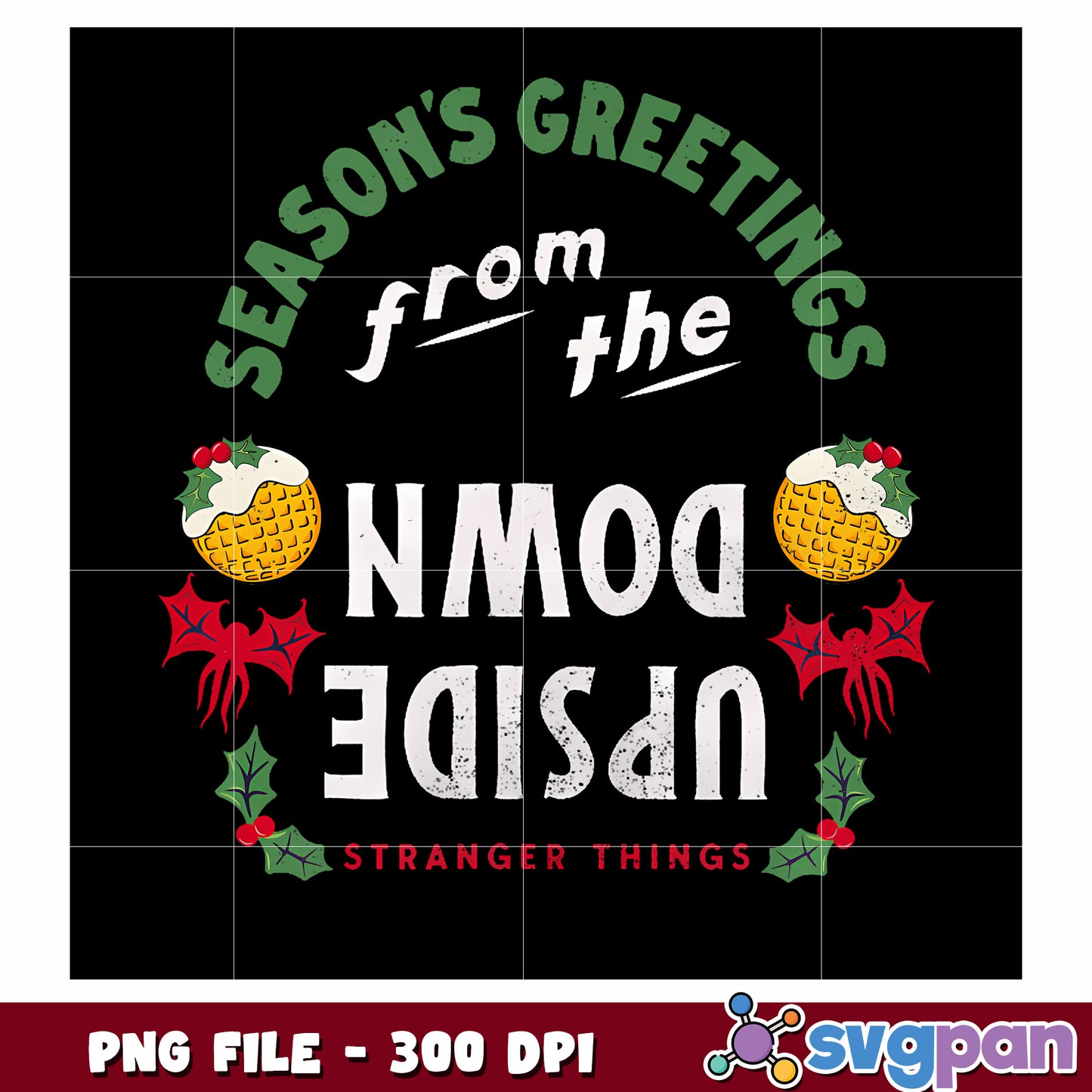 Season's greetings png, hawkins town png, friends png