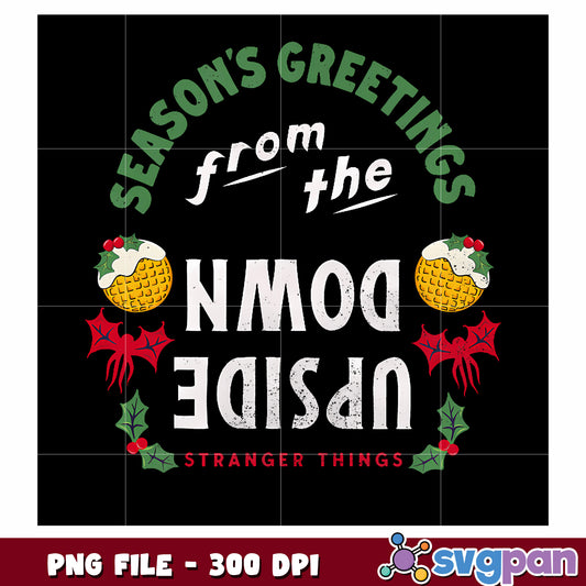 Season's greetings png, hawkins town png, friends png