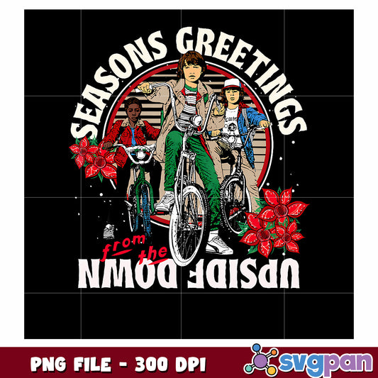 Season greetings png, friends png, hawkins town png