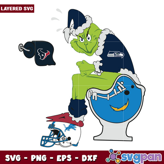 Seatle seahawks svg, christmas toys svg, the grinch 2 svg