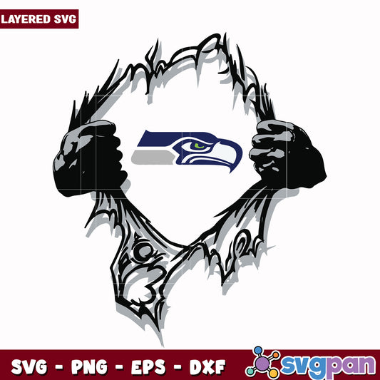 Seattle Seahawks superman svg, super bowl svg, nfl seahawks svg