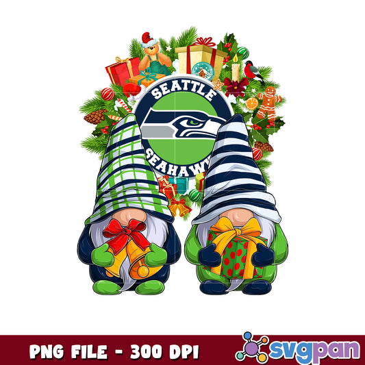 Seattle seahawks christmas png, list of nfl teams png, chrismas gnome​ png
