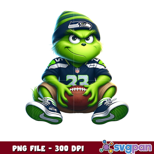 Seattle seahawks funny grinch png, nfl mvp png, grinch seahawks png