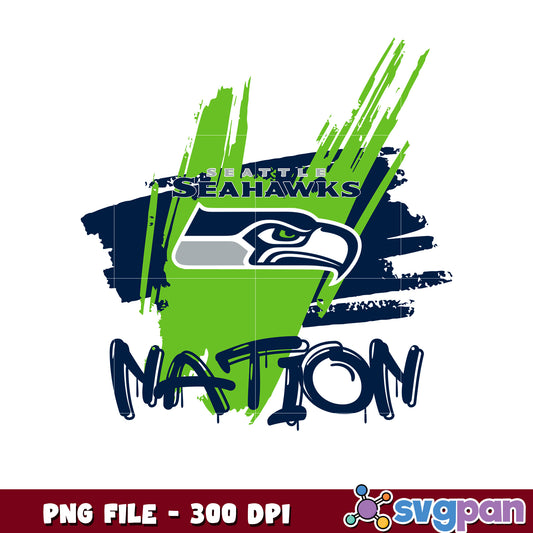 Seattle seahawks nfl helmet nation design png, american football png, nfl nfl super bowl​  png