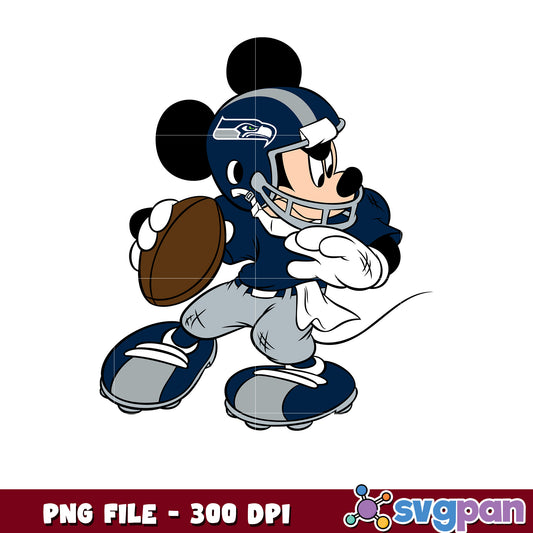 Seattle seahawks nfl mickey mouse logo png, american football league png, nfl teams png