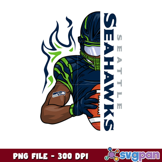 Seattle seahawks nfl player design png, american football png, nfl nfl super bowl​  png