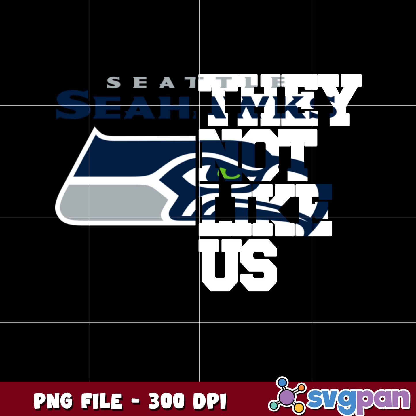 Seattle seahawks they not like us logo png, super bowl 2025 png, nfl teams helmet png