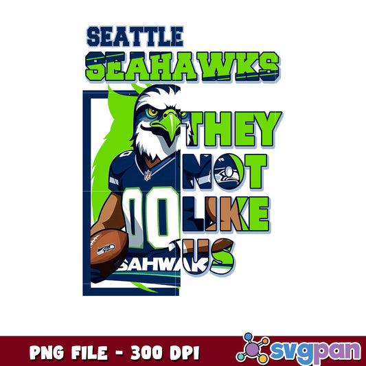 Seattle seahawks they not like us png, super bowl 2025 png, nfl teams helmet png