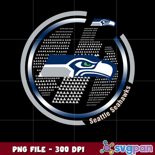 Seattle seahwks circle logo design png, nfl teams logo png, nfl 2025 png