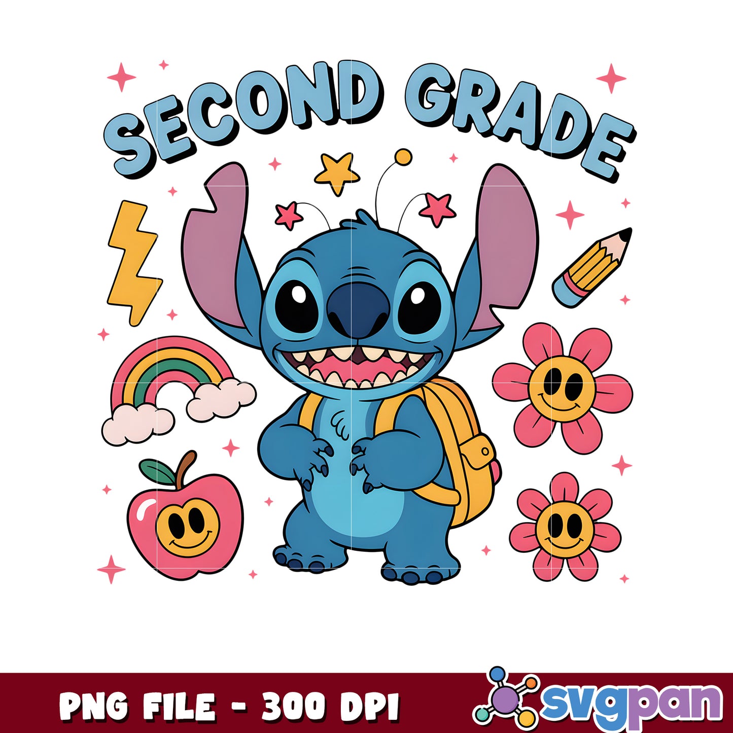 Second grades stitch png