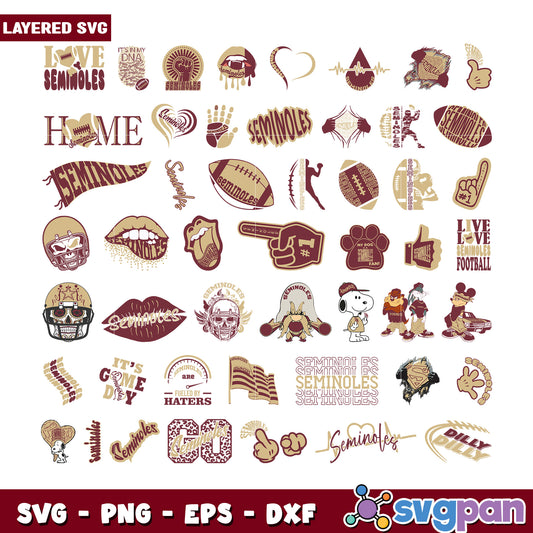Seminoles SVG Bundle 30+ Designs