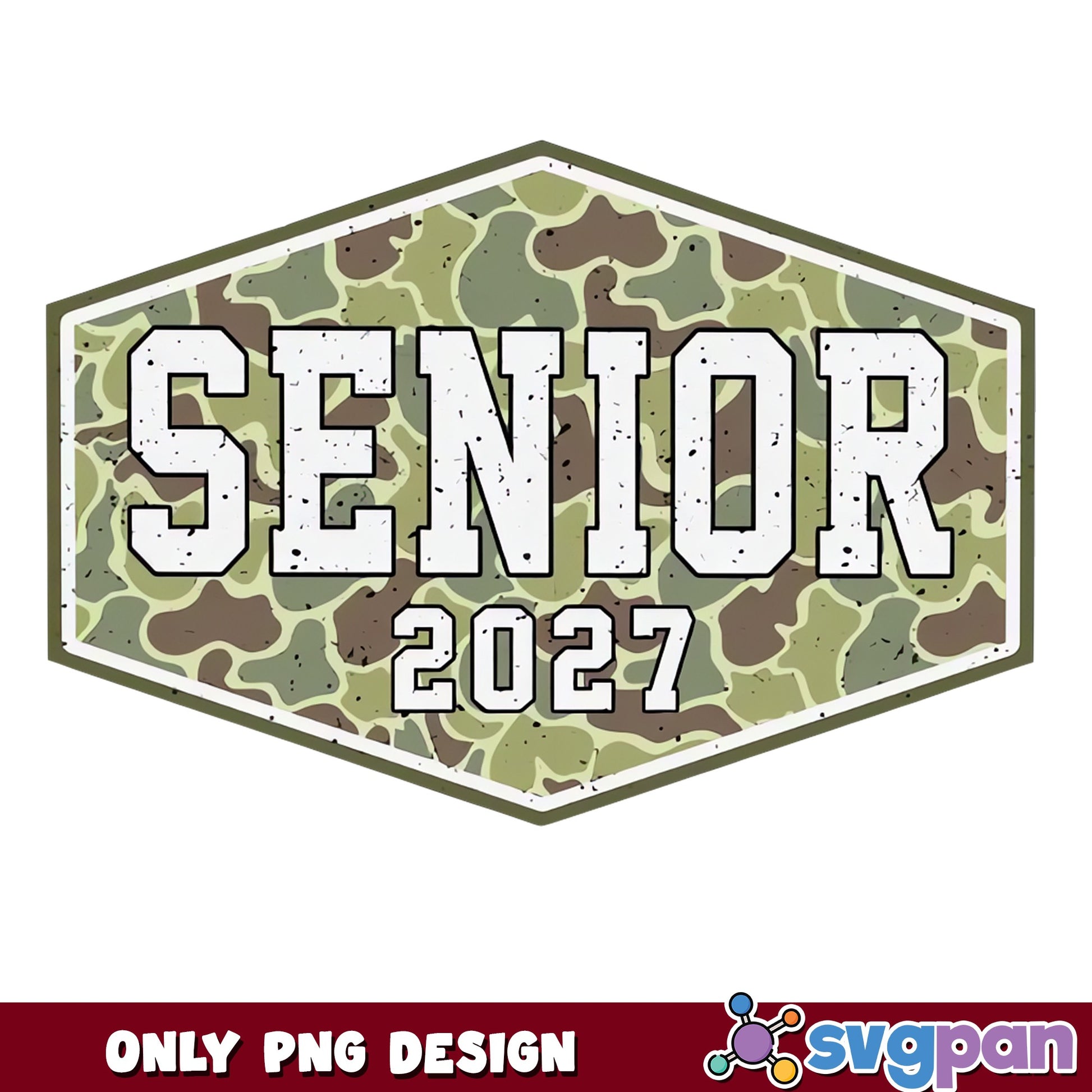 Senior 2027 Camo PNG, Graduation Class Of 2027, Senior PNG