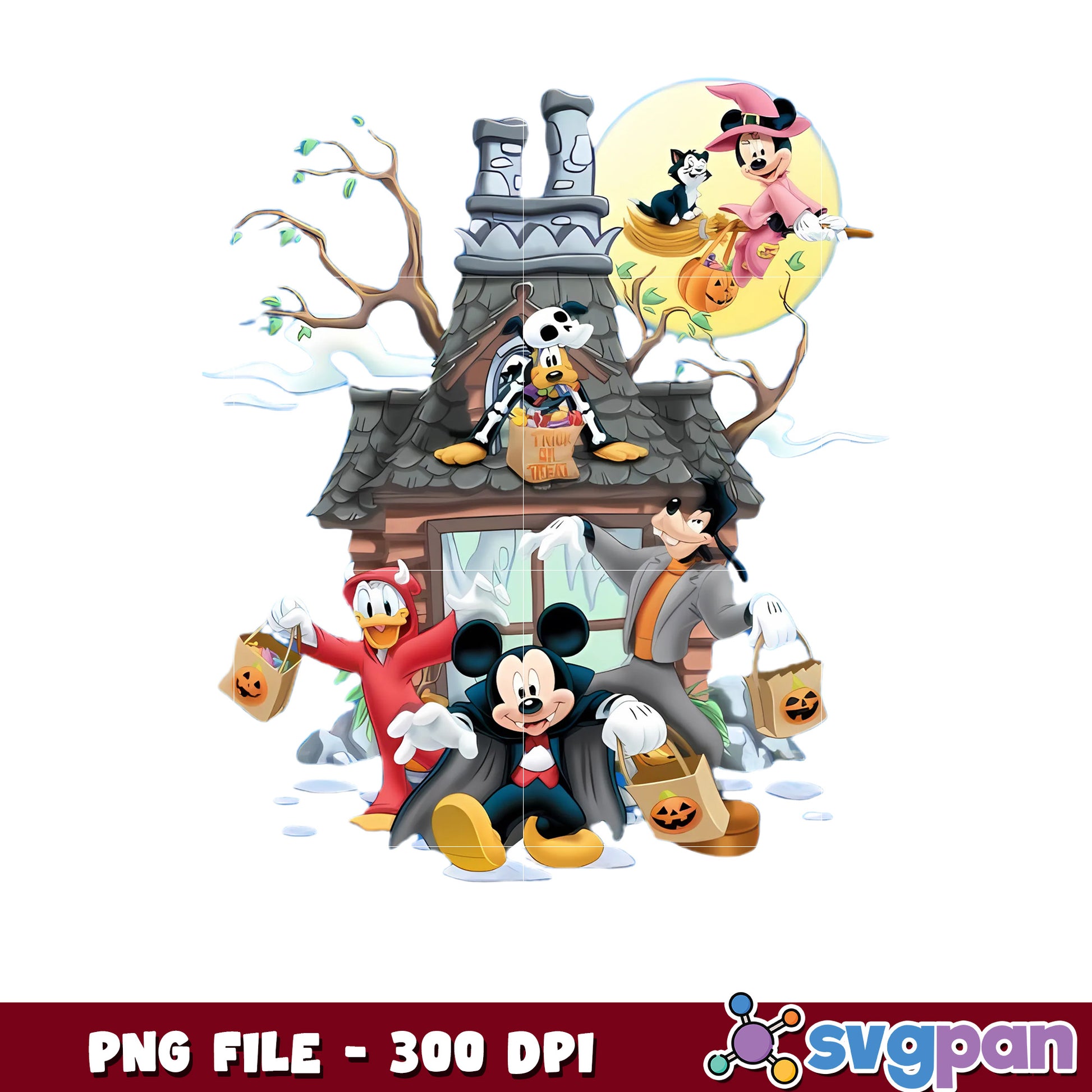 Sensational six halloween png, halloween png, halloween cartoon png