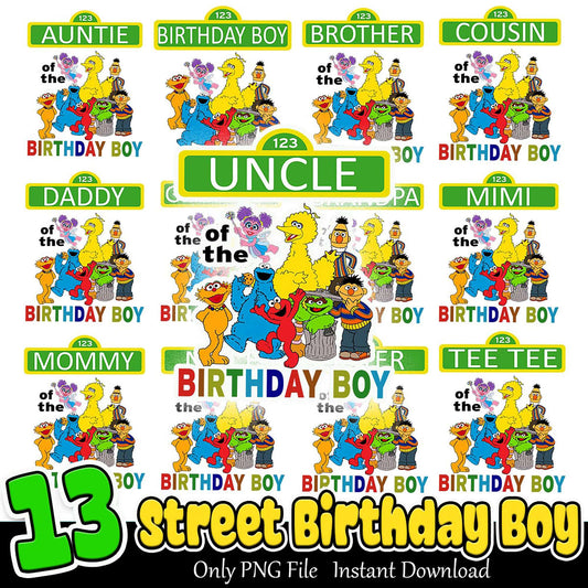 Sesame Street Birthday Boy PNG Bundle