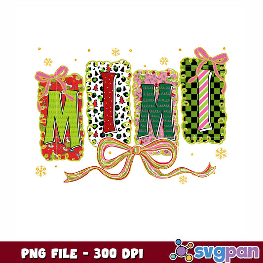 Set mama Grinch png, christmnas png, christmas clipart png