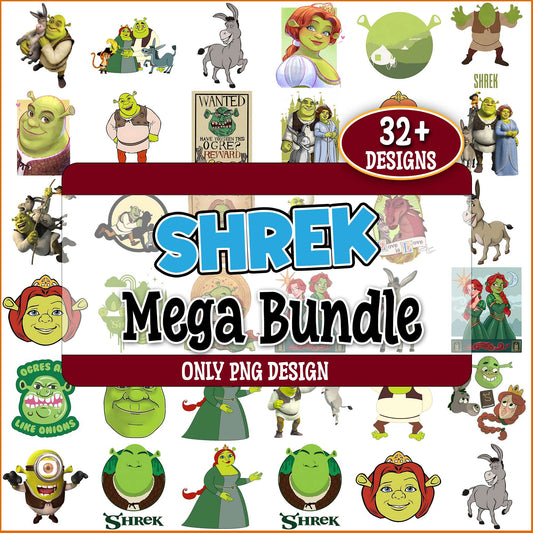 Shrek art png bundle