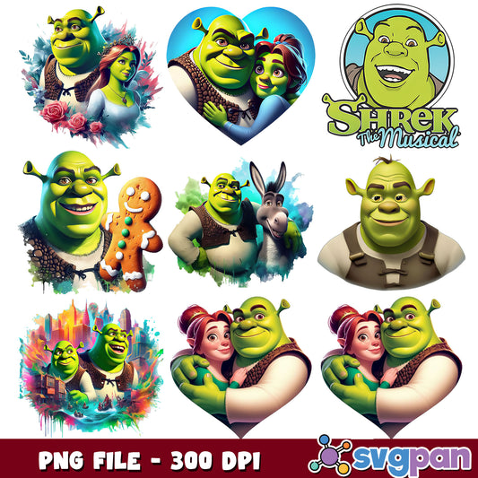 Shrek the musical png bundle
