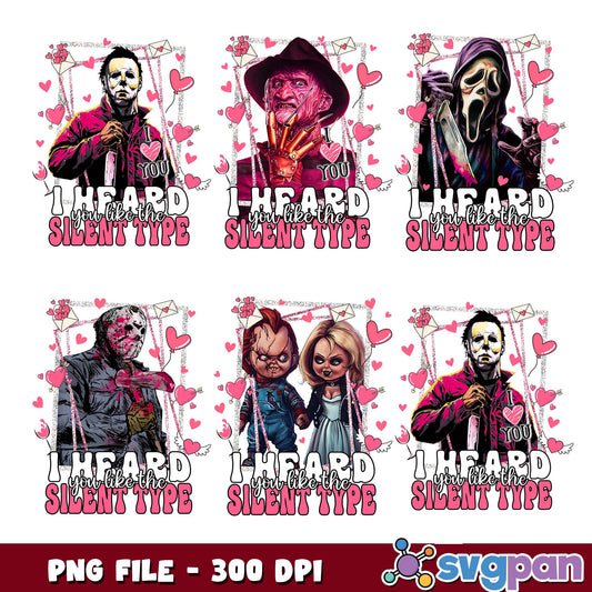 Silent type png bundle