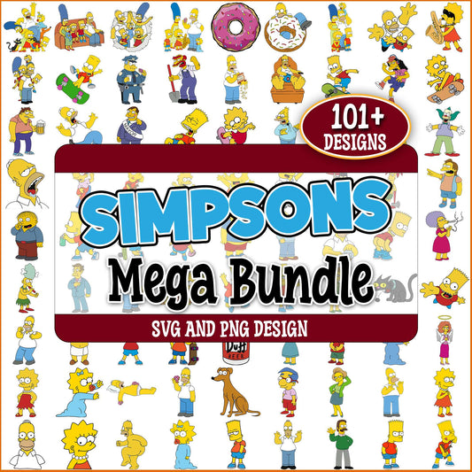 Simpsons designs svg bundle