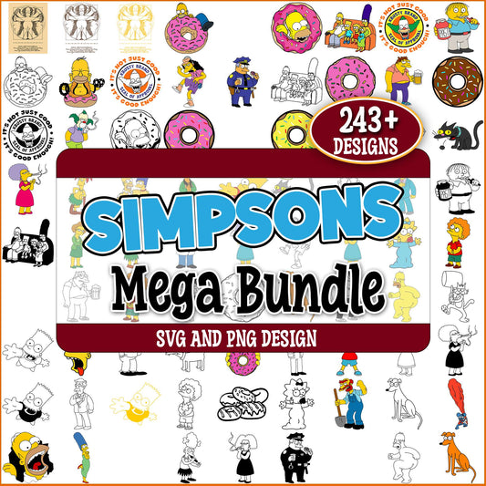 Simpsons design svg bundle