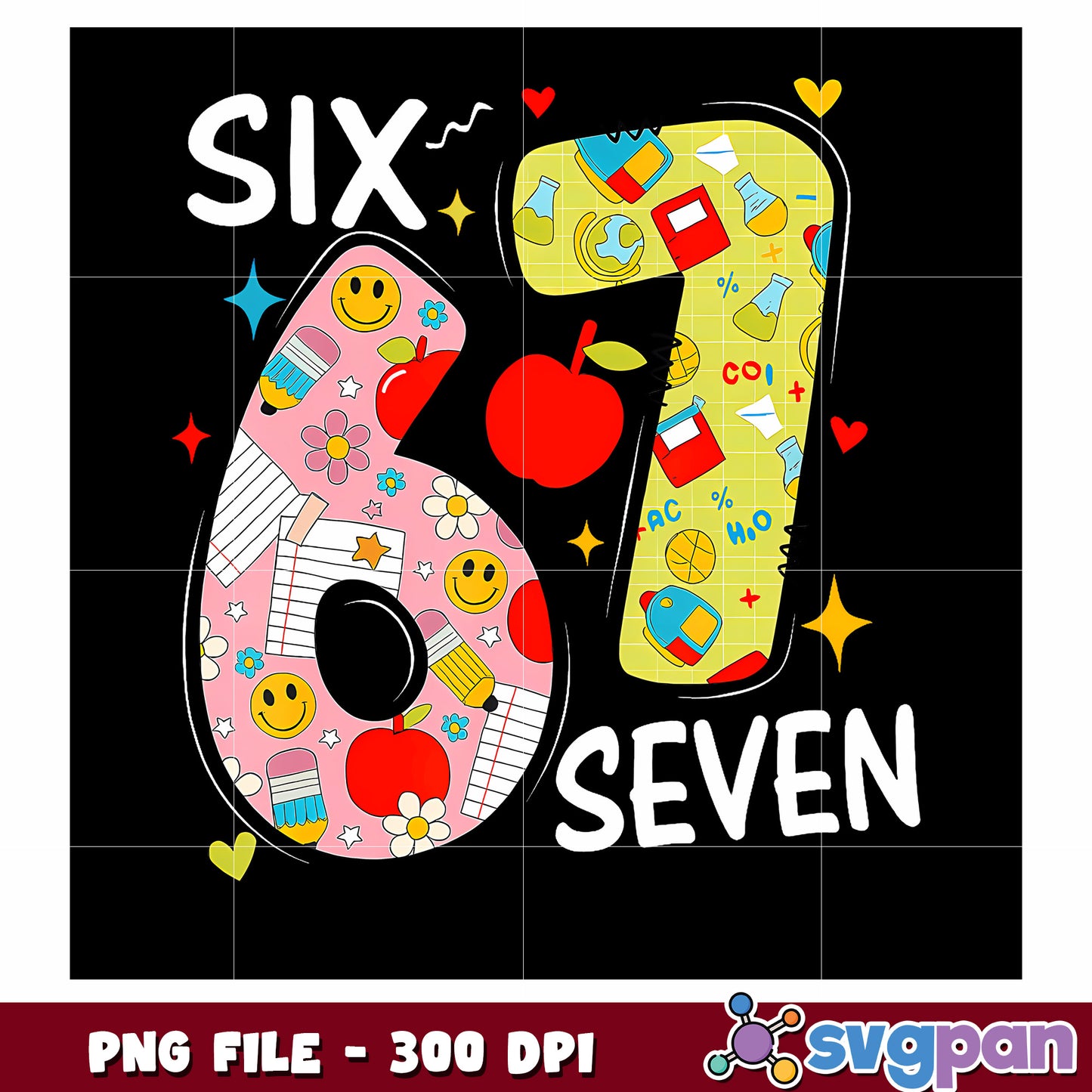 Six seven meme design png, christmas memes png, winter png