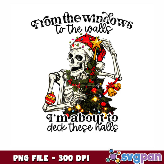Skeleton From The Windows png, christmas songs​ png, six seven png