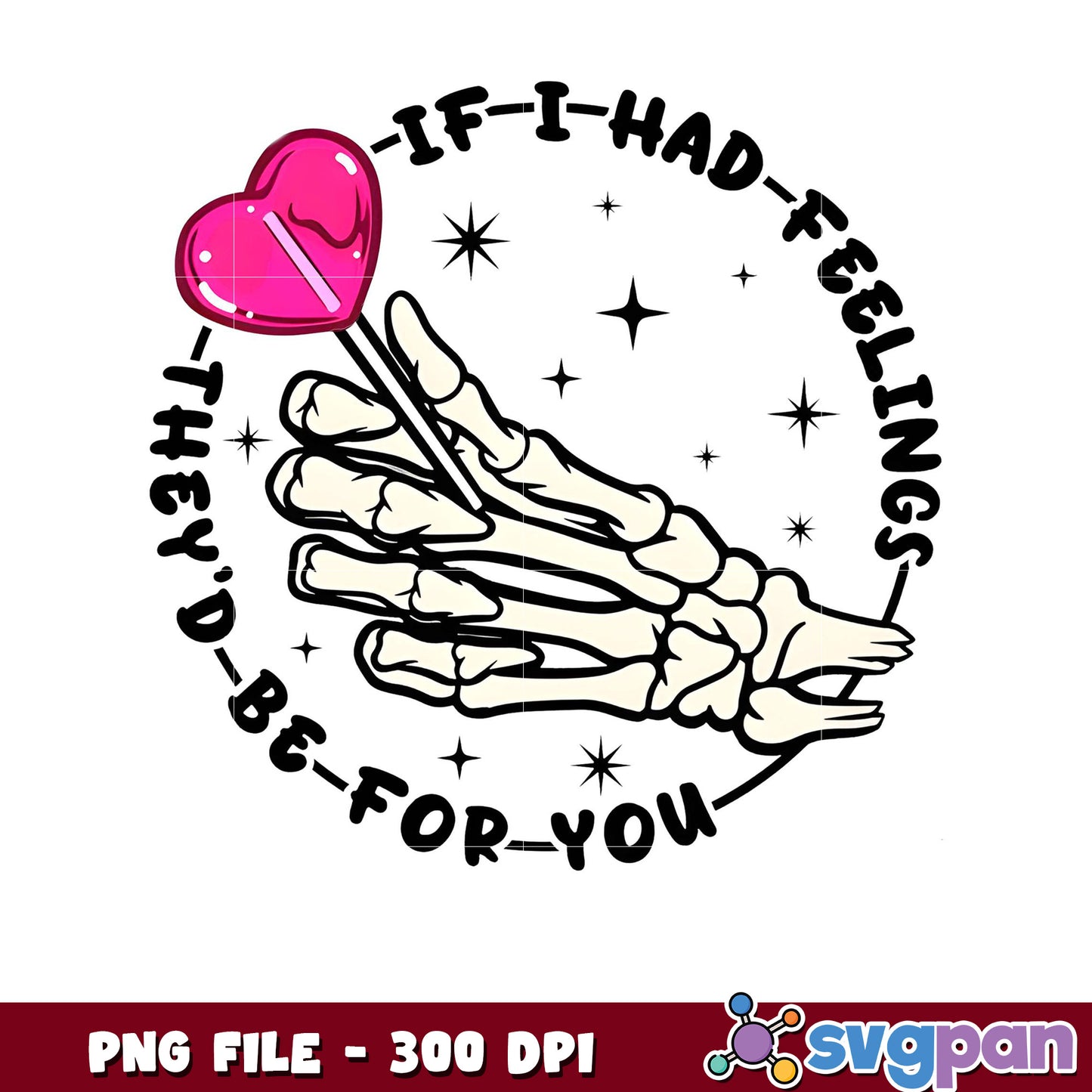 Skeleton Hand with Heart Lollipop Design, Perfect for Gifts