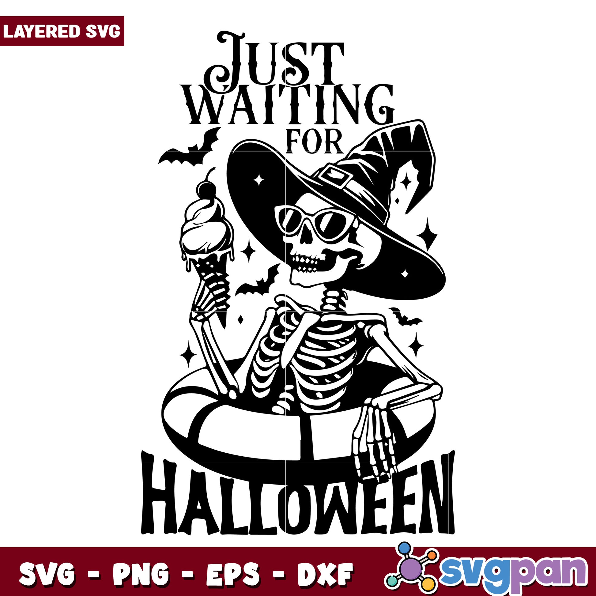 Skeleton halloween svg