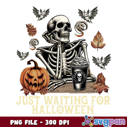 Skeleton waiting for halloween png, halloween costumes​ png, spirit halloween​ png