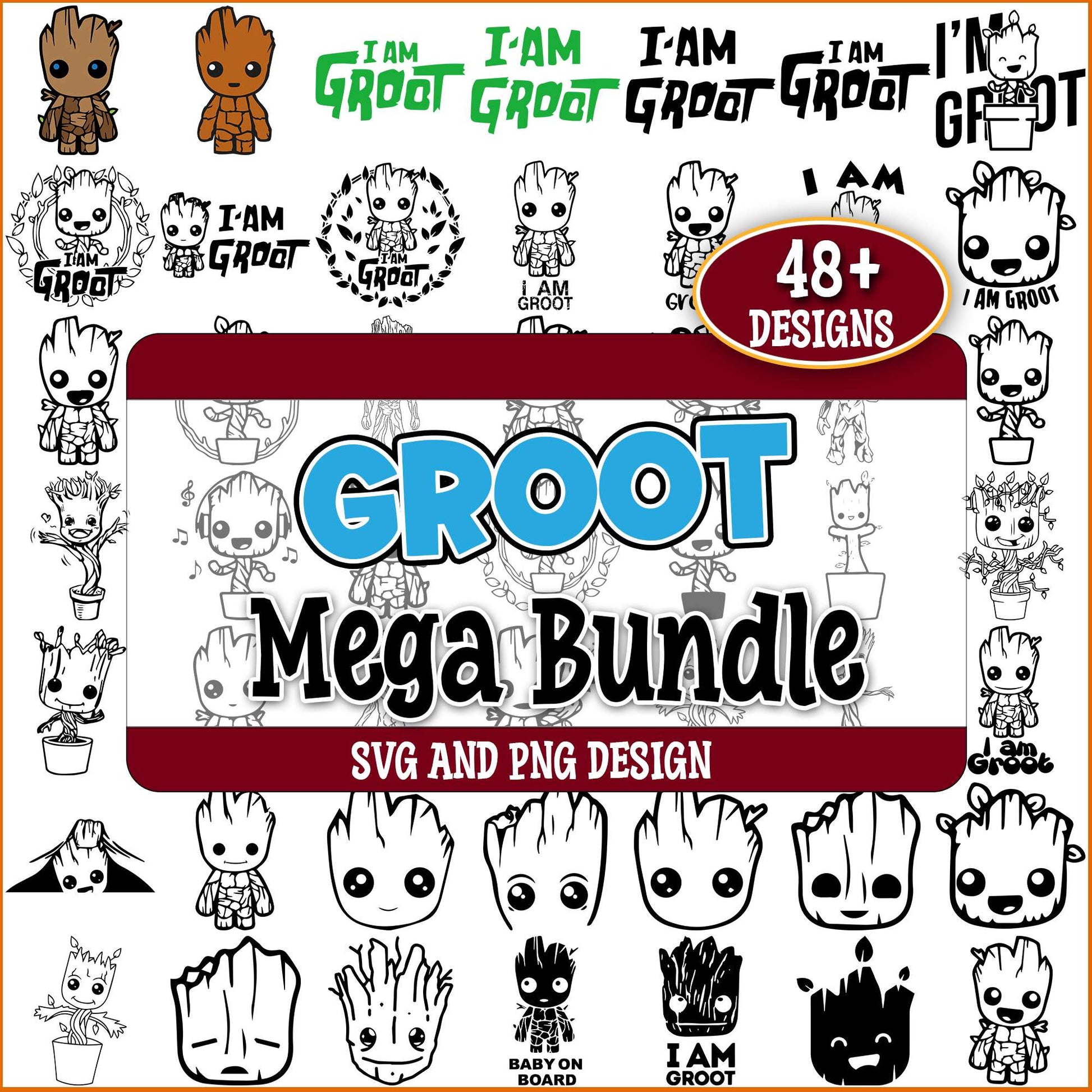Sketch groot svg bundle
