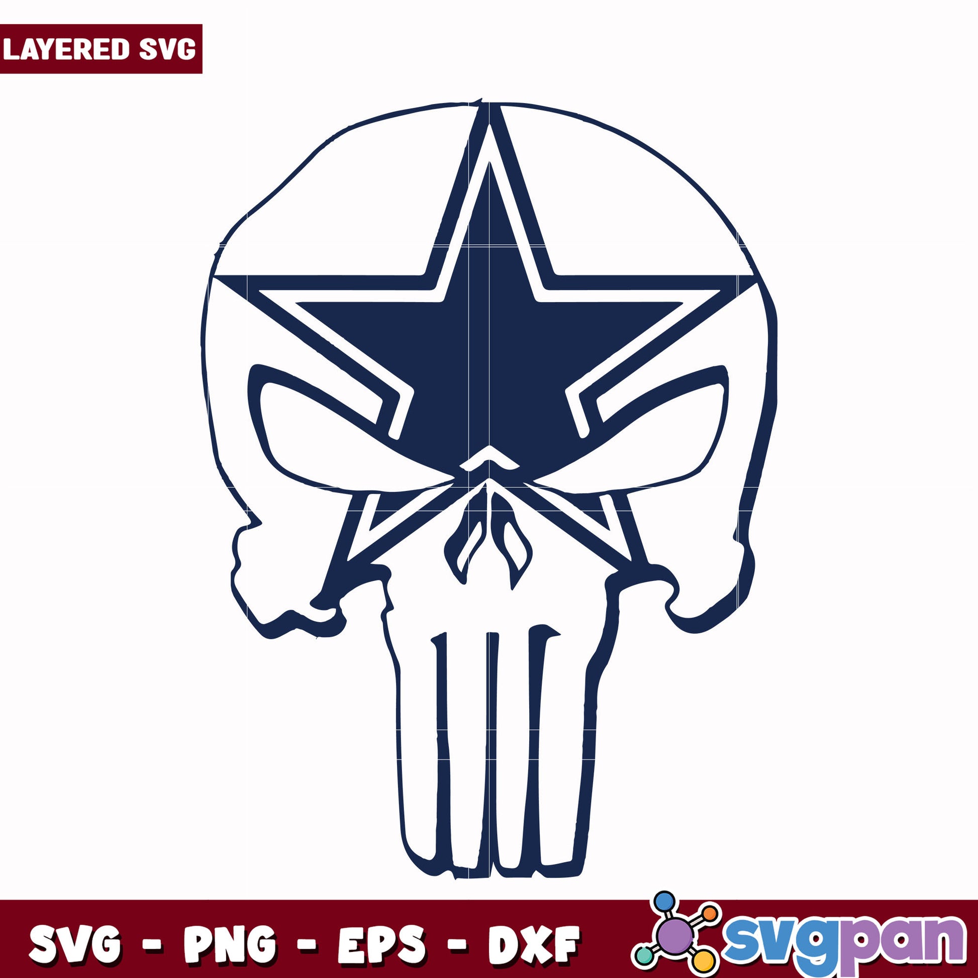 Skull Cowboys design svg, super bowl svg, nfl cowboys svg