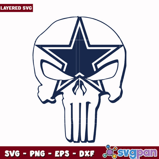 Skull Cowboys design svg, super bowl svg, nfl cowboys svg