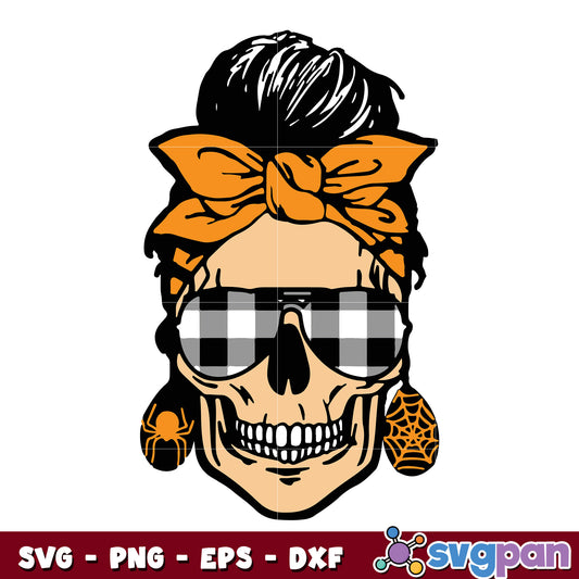 Skull Mom Halloween svg