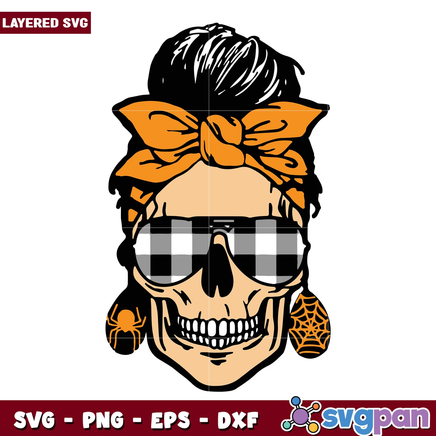 Skull mom halloween svg, halloween vacation svg, halloween holiday svg