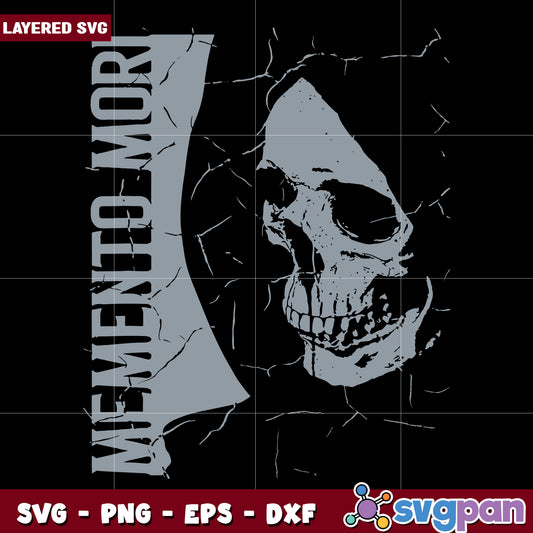 Skull philosophic latin phrase svg, halloween vacation svg, halloween holiday svg